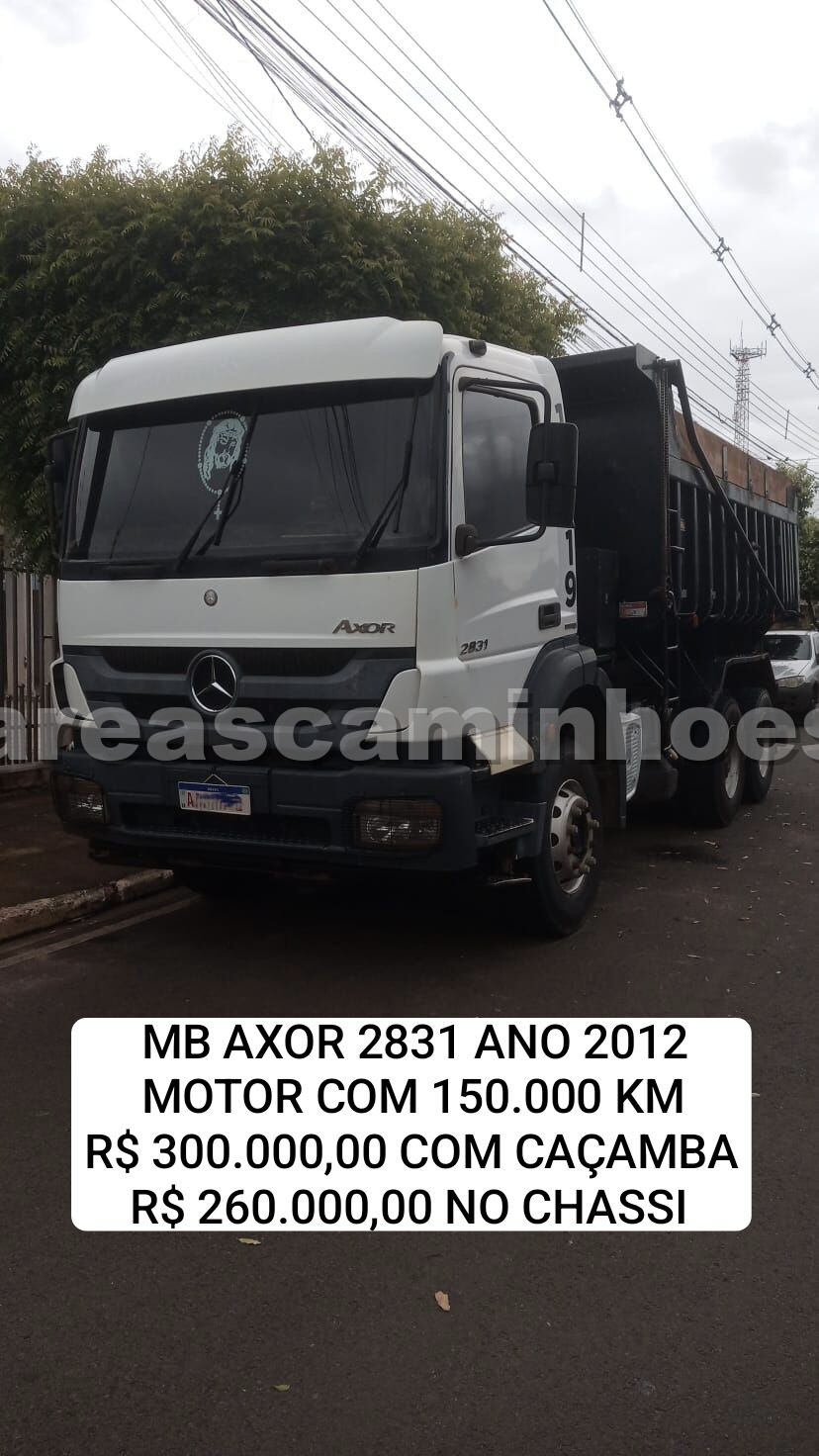 MERCEDES-BENZ AXOR 2831 BASCULANTE