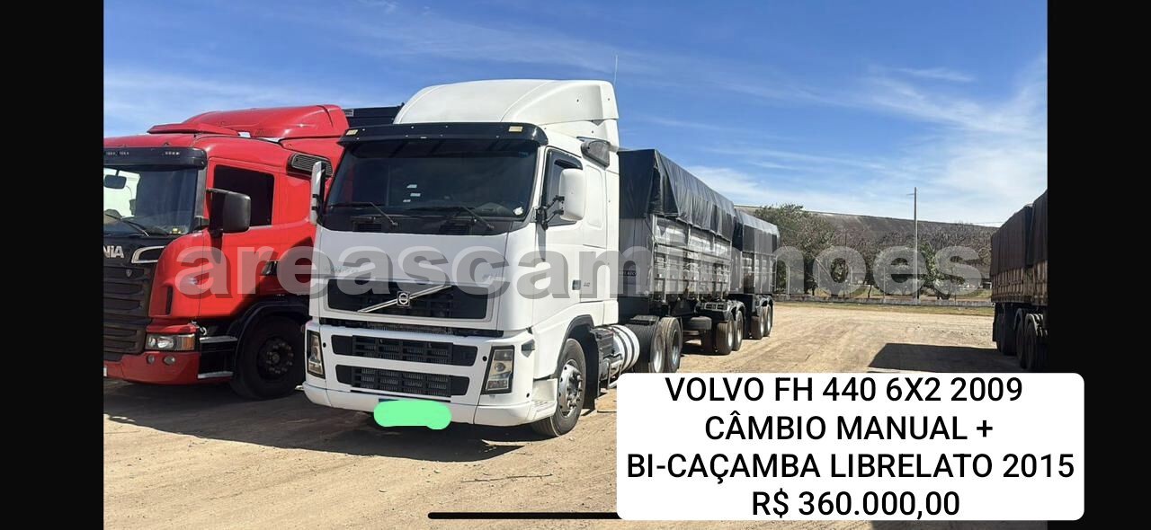 VOLVO FH 440 6X2 + BI CAÇAMBA LIBRELATO