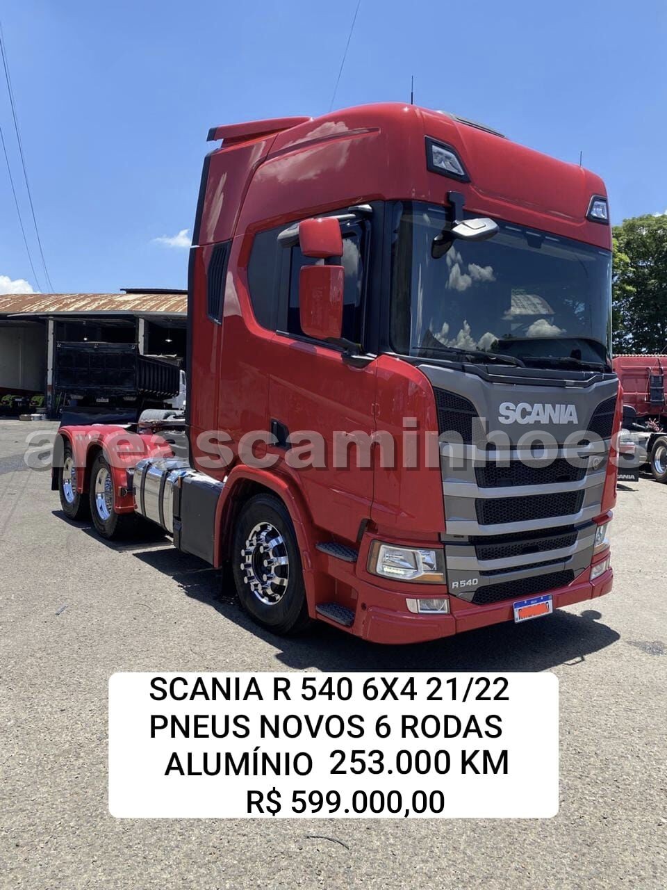 SCANIA R 540 6X4 TETO ALTO