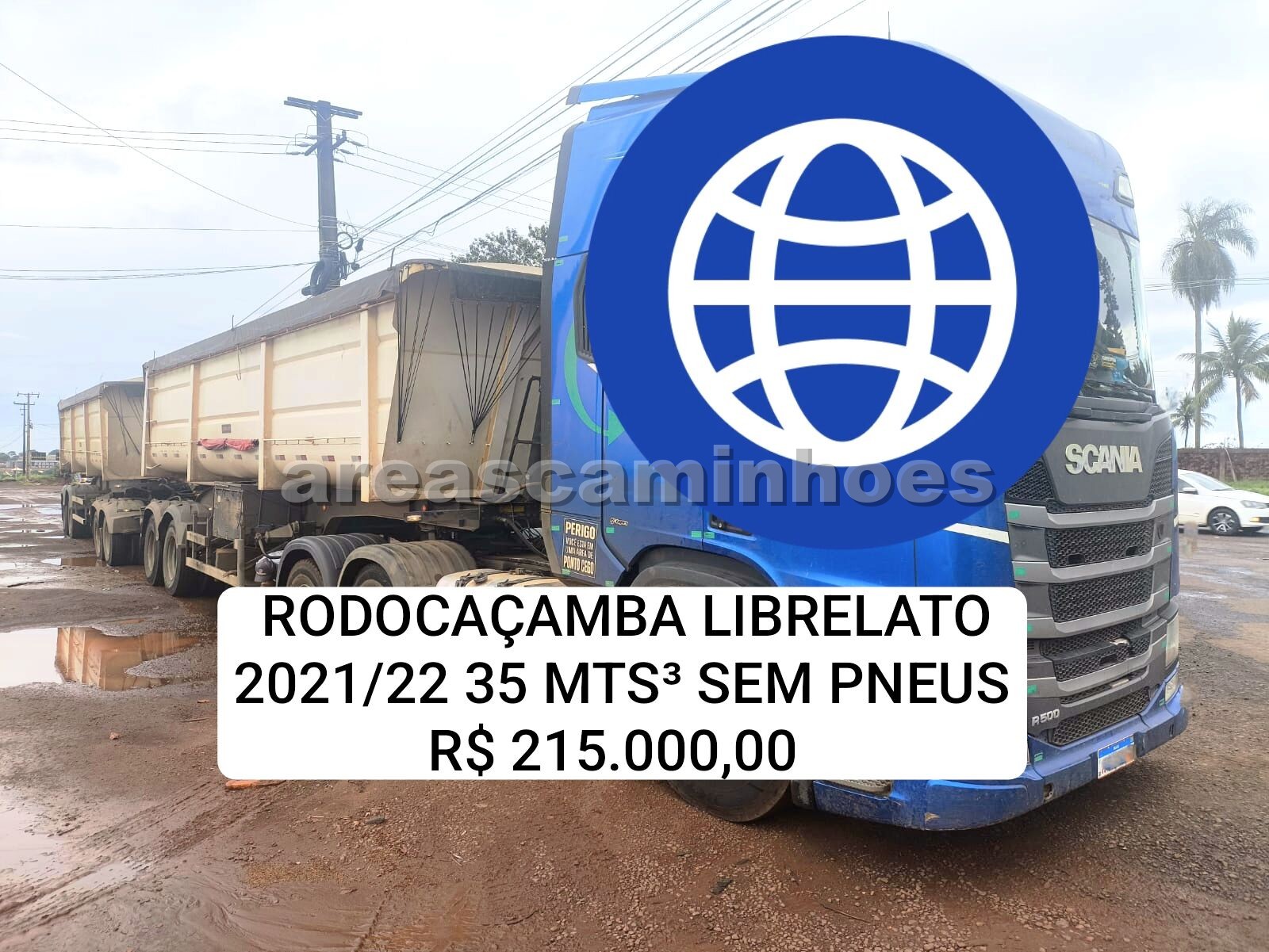 RODOCAÇAMBA LIBRELATO SEM PNEUS