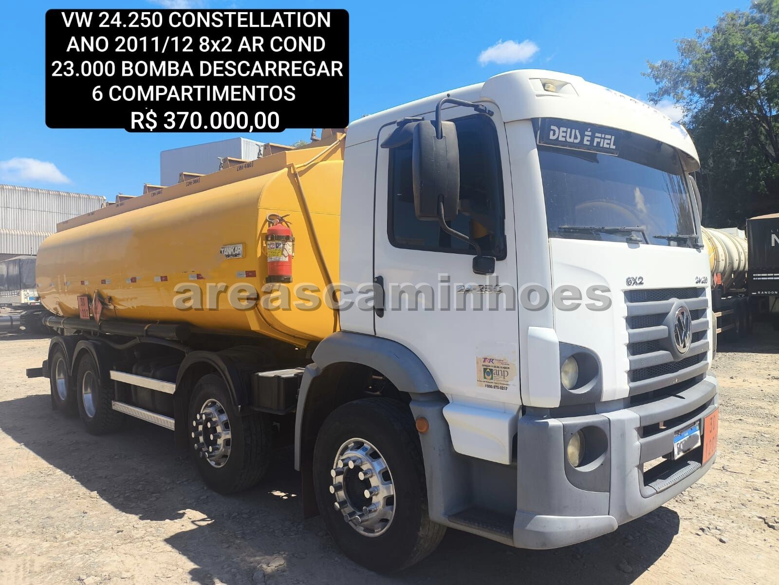 VOLKSWAGEN 24.250 CONSTELLATION 8X2 TANQUE 23.000 LTS