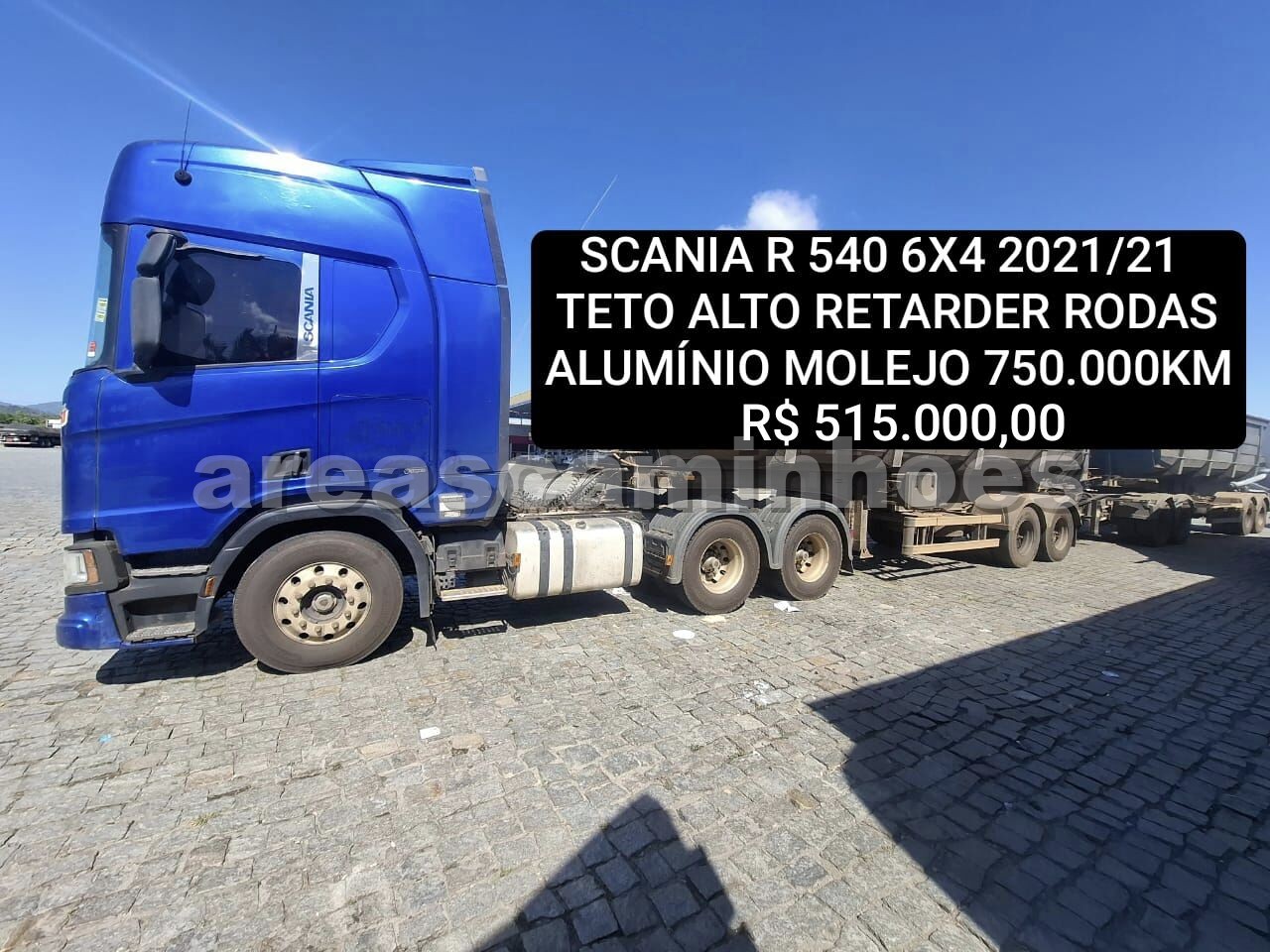 SCANIA R 540 6X4 TETO ALTO RETARDER