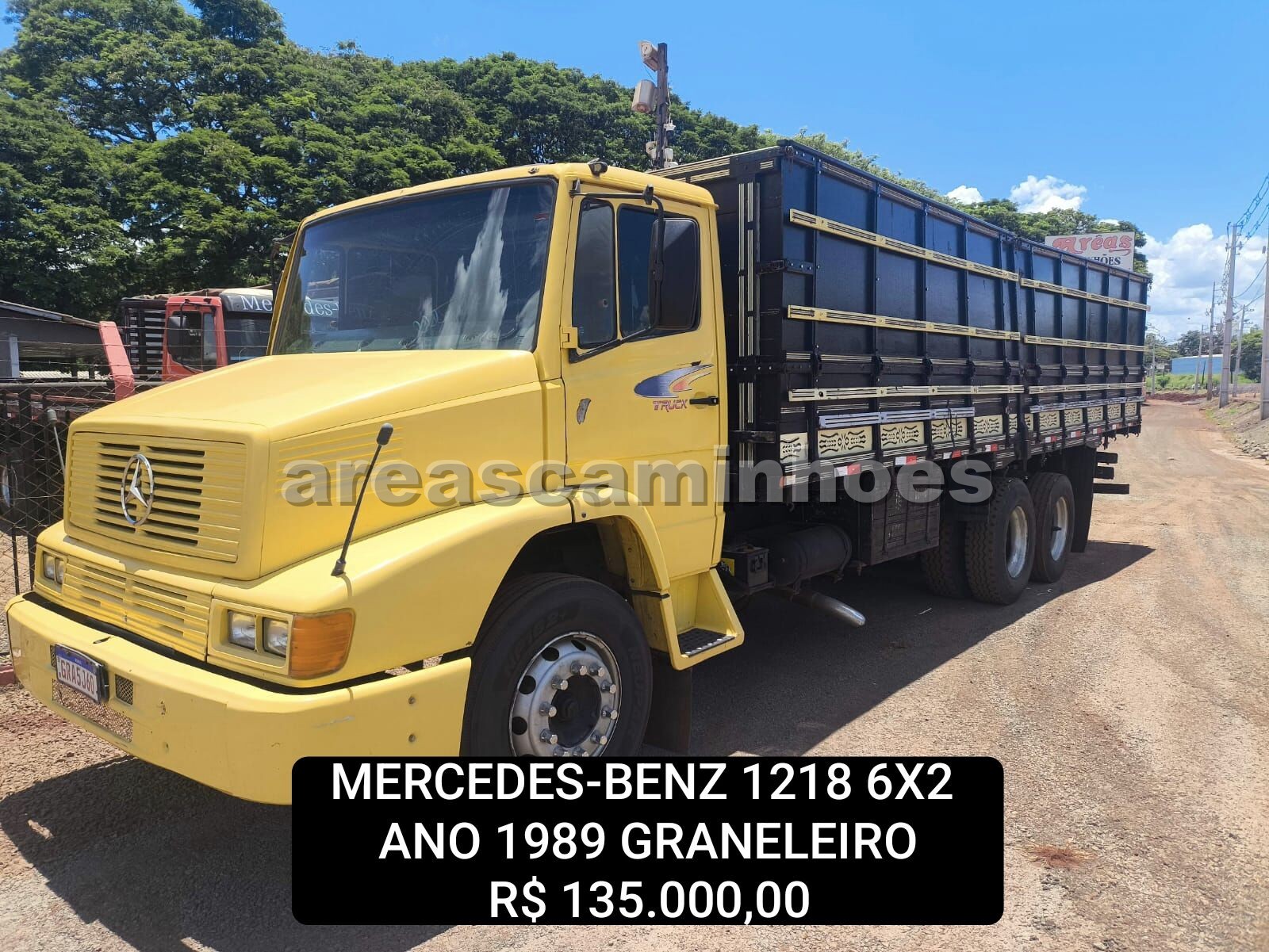 MERCEDES-BENZ L 1218 6X2 GRANELEIRO