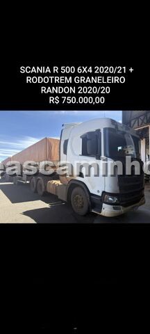 SCANIA R 500 6X4 + RODOTREM GRANELEIRO RANDON
