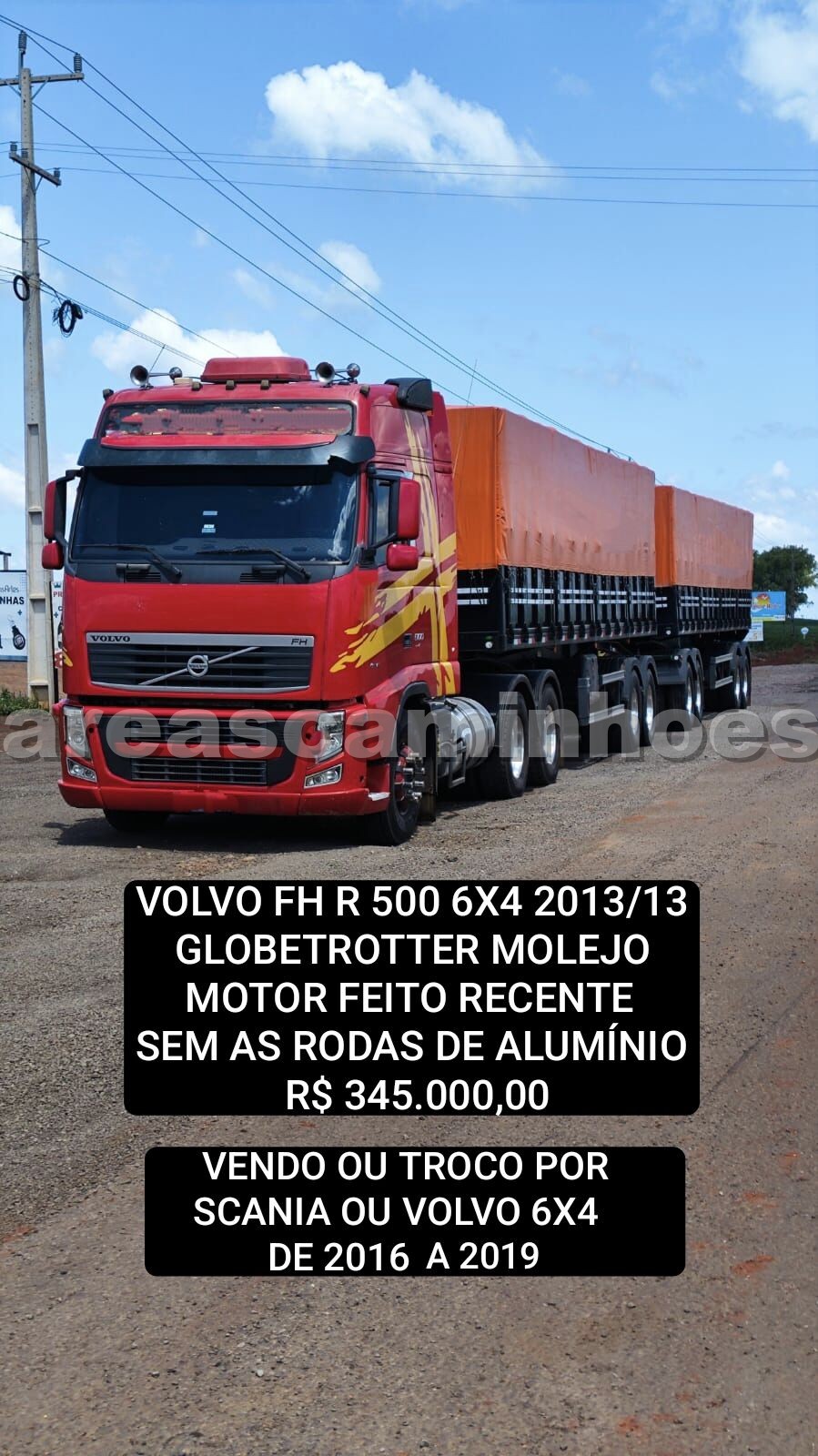 VOLVO FH 500 6X4 GLOBETROTTER