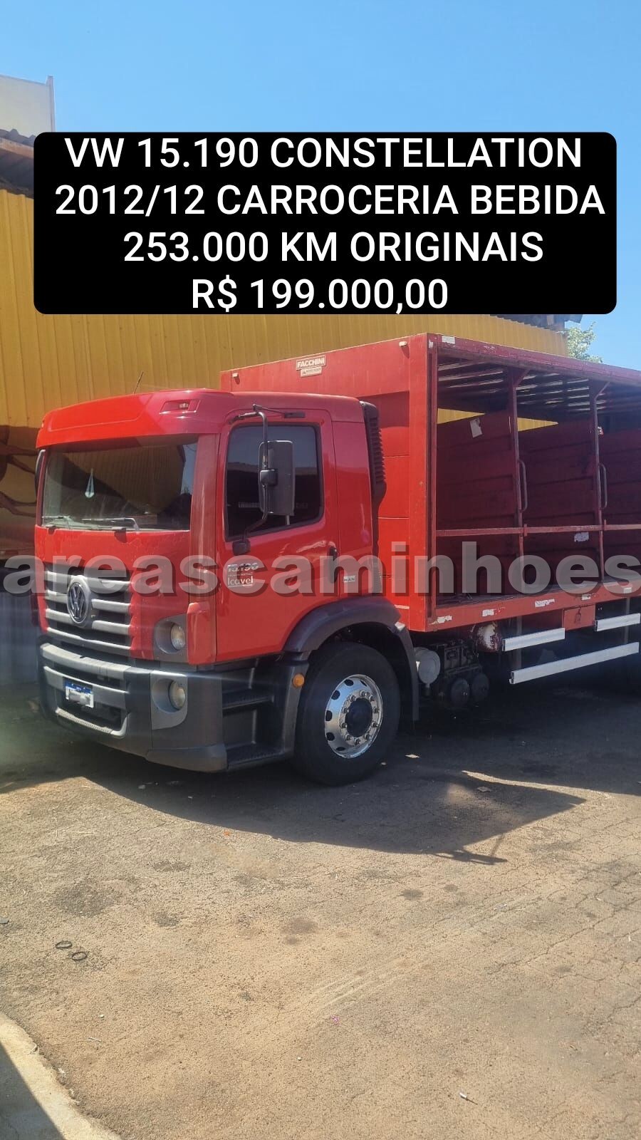 VOLKSWAGEN 15.190 CONSTELLATION CARROCERIA BEBIDAS