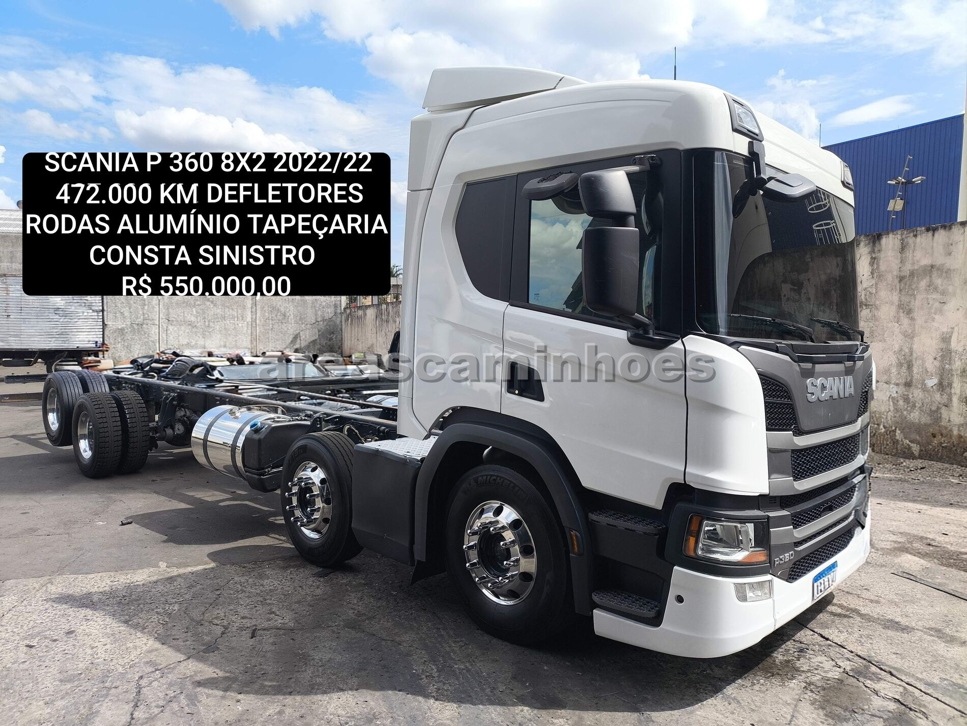 SCANIA P 360 8X2 NO CHASSI