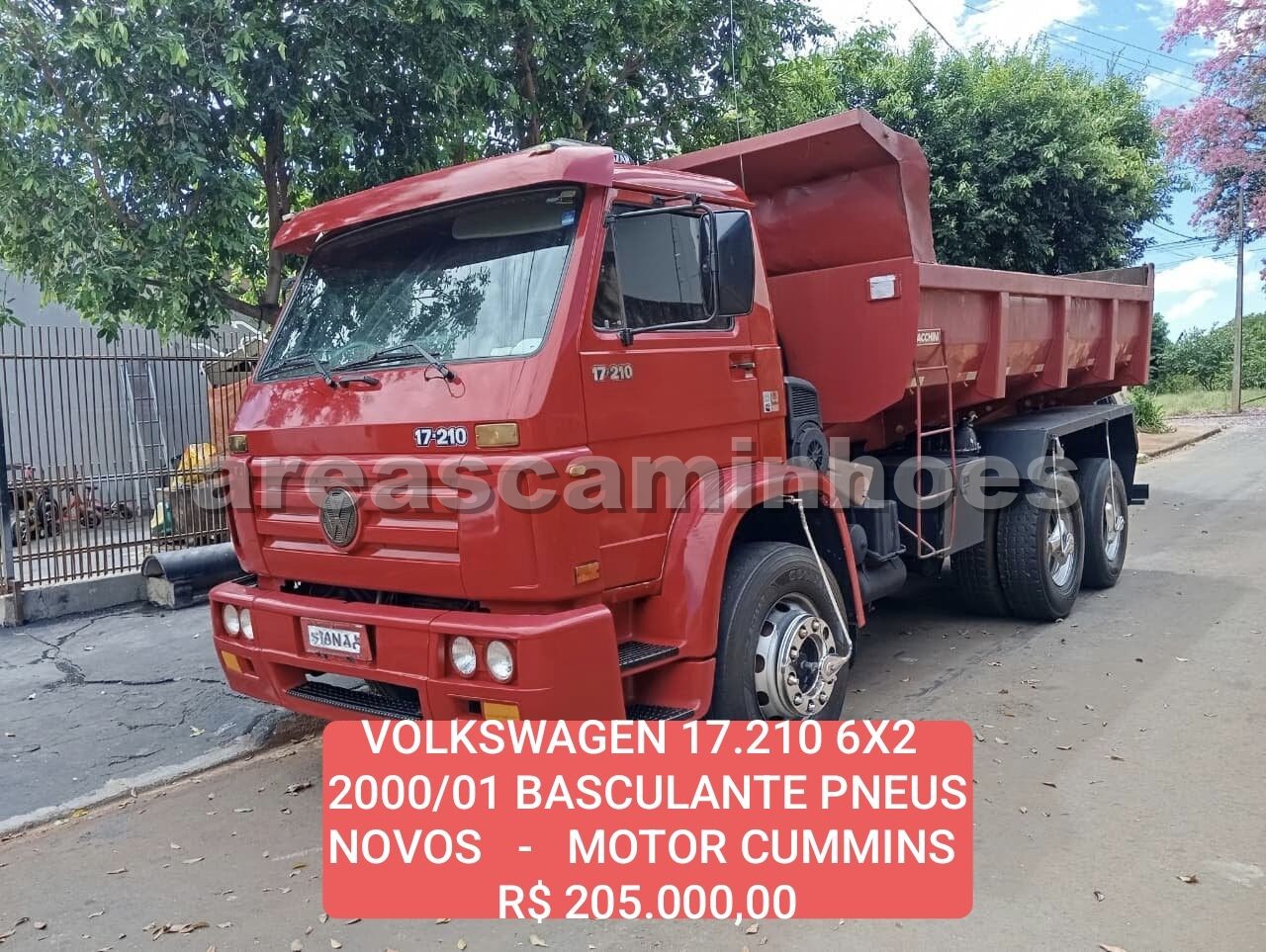 VOLKSWAGEN 17.210 6X2 BASCULANTE