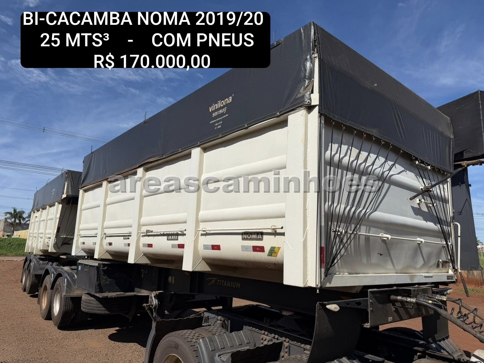 BI-CACAMBA NOMA 25 MTS³ COM PNEUS