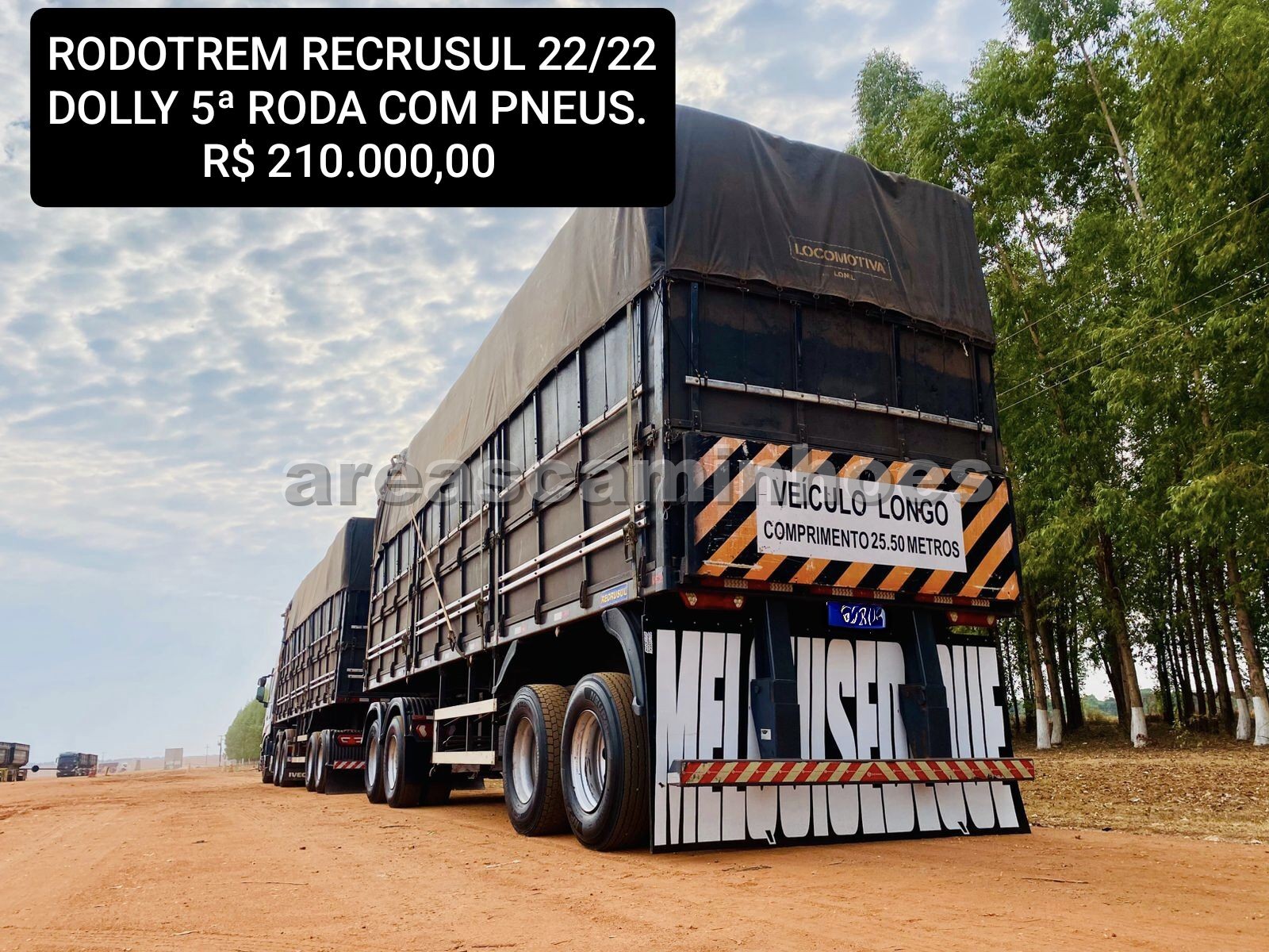 RODOTREM GRANELEIRO RECRUSUL COM PNEUS