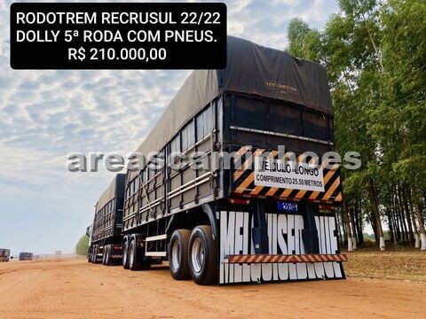 RODOTREM GRANELEIRO RECRUSUL COM PNEUS