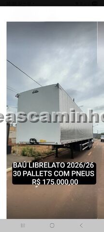SEMI-REBOQUE BAÚ SECO LIBRELATO 30 PALLETS COM PNEUS