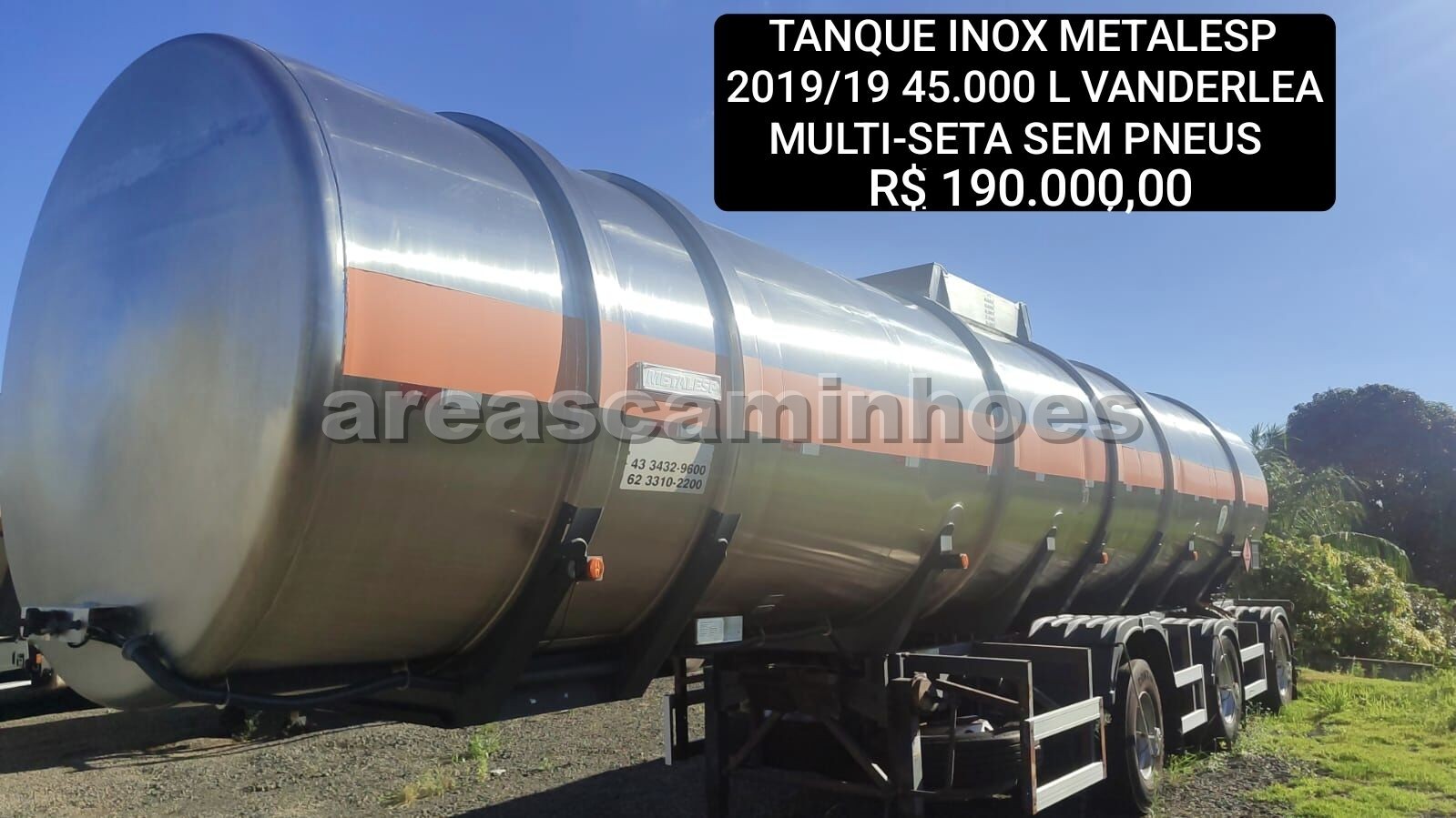SEMI-REBOQUE TANQUE INOX METALESP