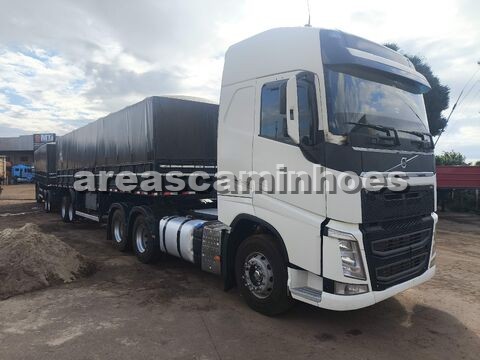 VOLVO FH 540 6X4 GLOBETROTTER + RODOTREM GRANELEIRO RANDON SEM PNEUS