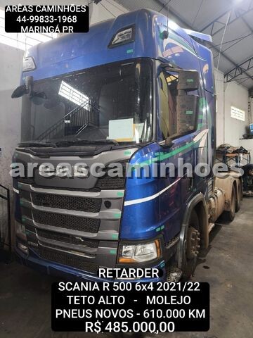 SCANIA R 500 6X4 TETO ALTO MOLEJO RETARDER