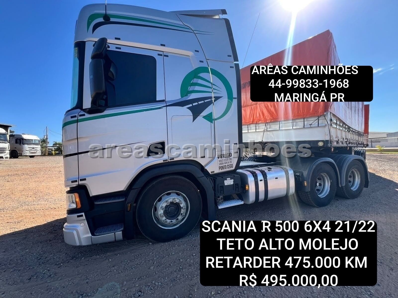 SCANIA R 500 6X4 TETO ALTO MOLEJO RETARDER