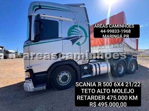 SCANIA R 500 6X4 TETO ALTO MOLEJO RETARDER