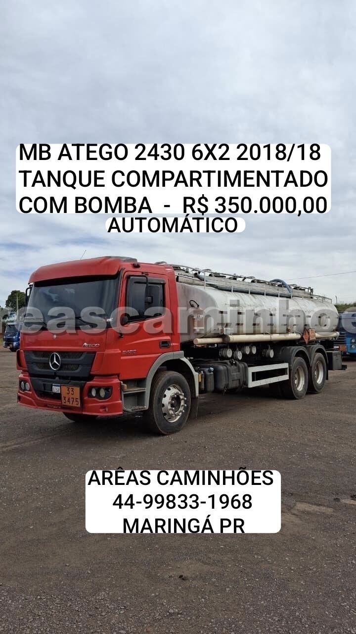 MERCEDES-BENZ ATEGO 2430 6X2 TANQUE COMPARTIMENTADO