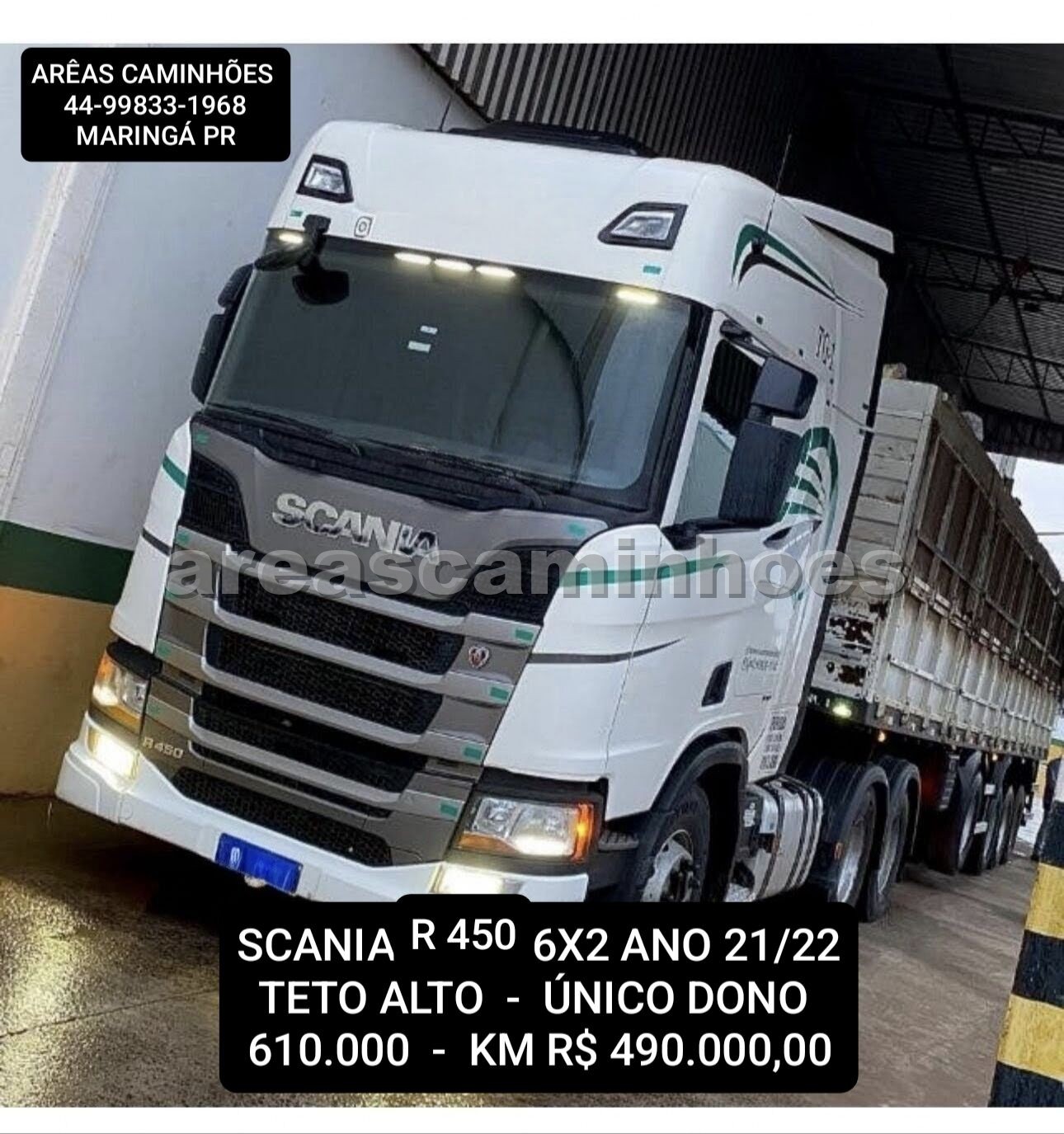 SCANIA R 450 6X2 TETO ALTO