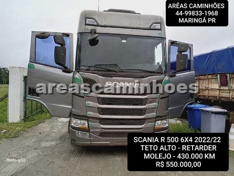 SCANIA R 500 6X4 TETO ALTO RETARDER