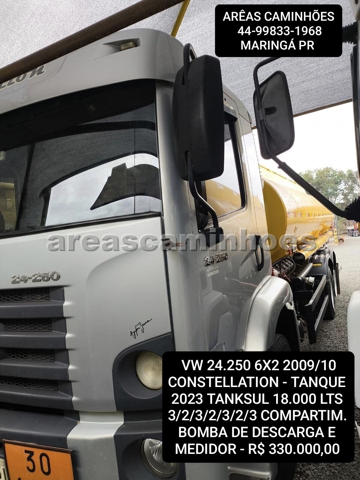 VOLKSWAGEN 24.250 6X2 CONSTELLATION TANQUE