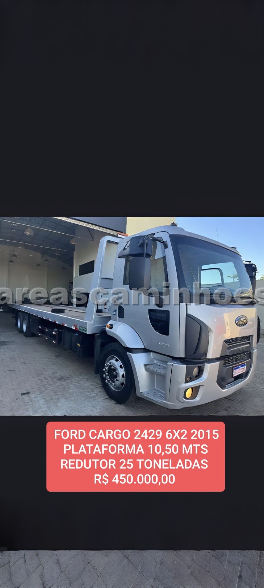 FORD CARGO 2429 PLATAFORMA 10,50 MTS