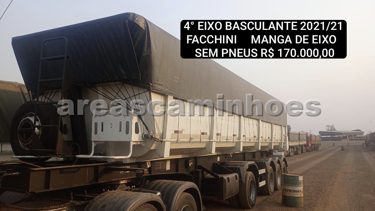 SEMI-REBOQUE BASCULANTE FACCHINI 4° EIXO SEM PNEUS