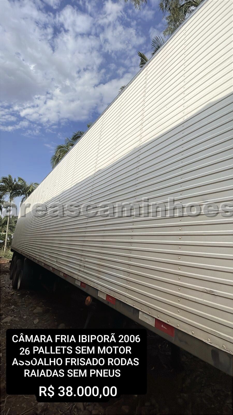 SEMI-REBOQUE CÂMARA FRIA IBIPORÃ SEM MOTOR