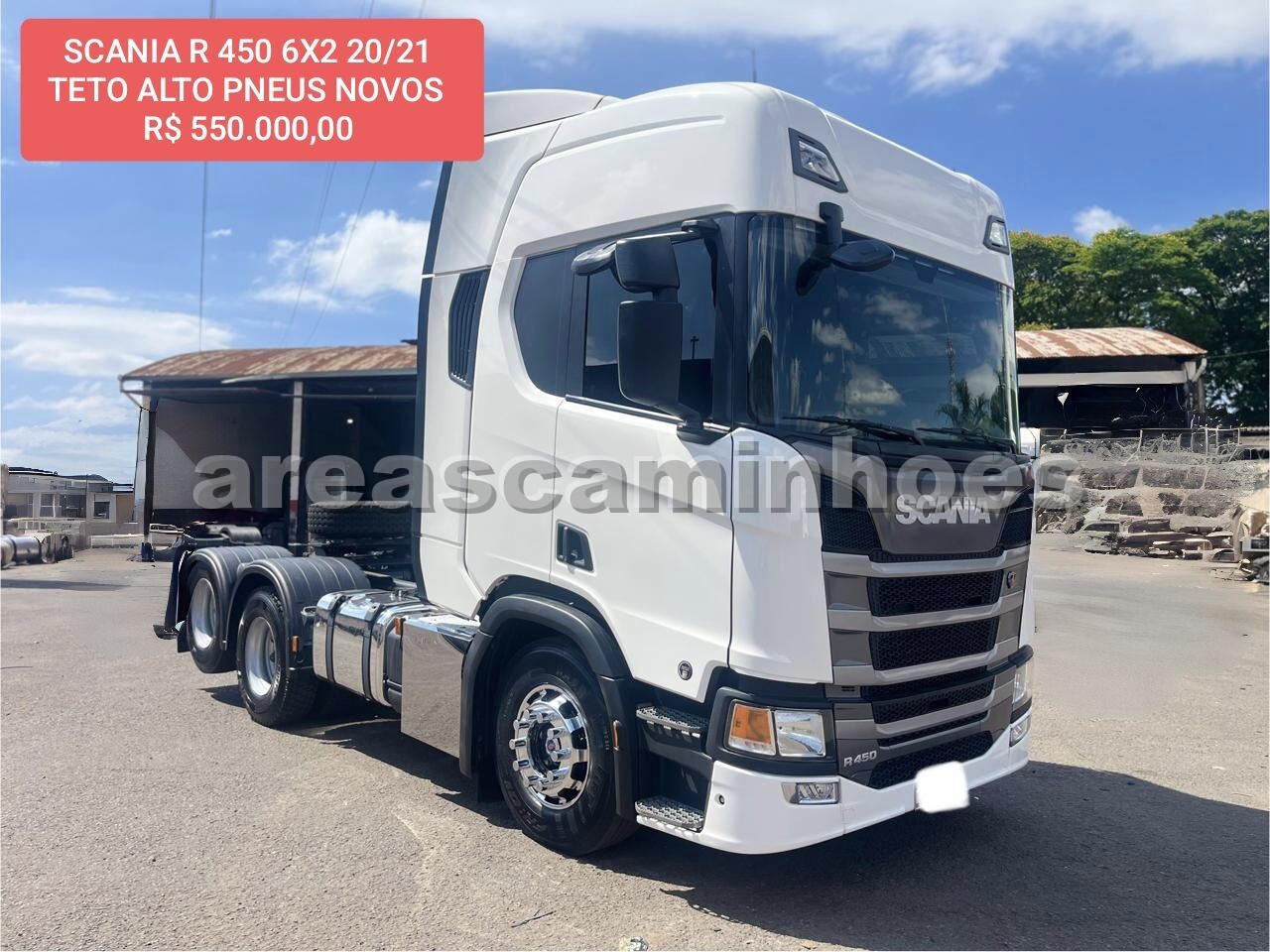 SCANIA R 450 6X2 TETO ALTO
