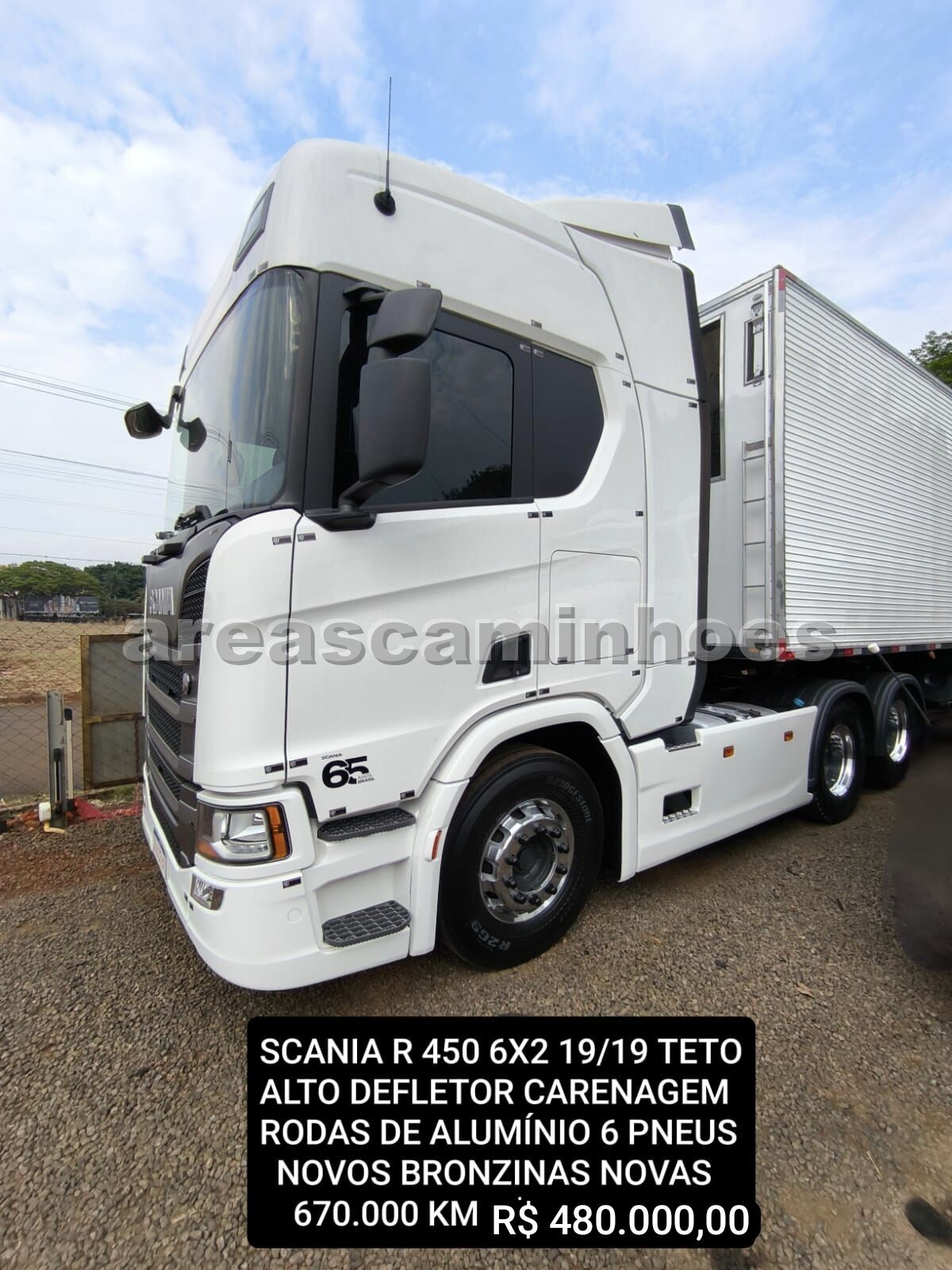 SCANIA R 450 6X2 TETO ALTO