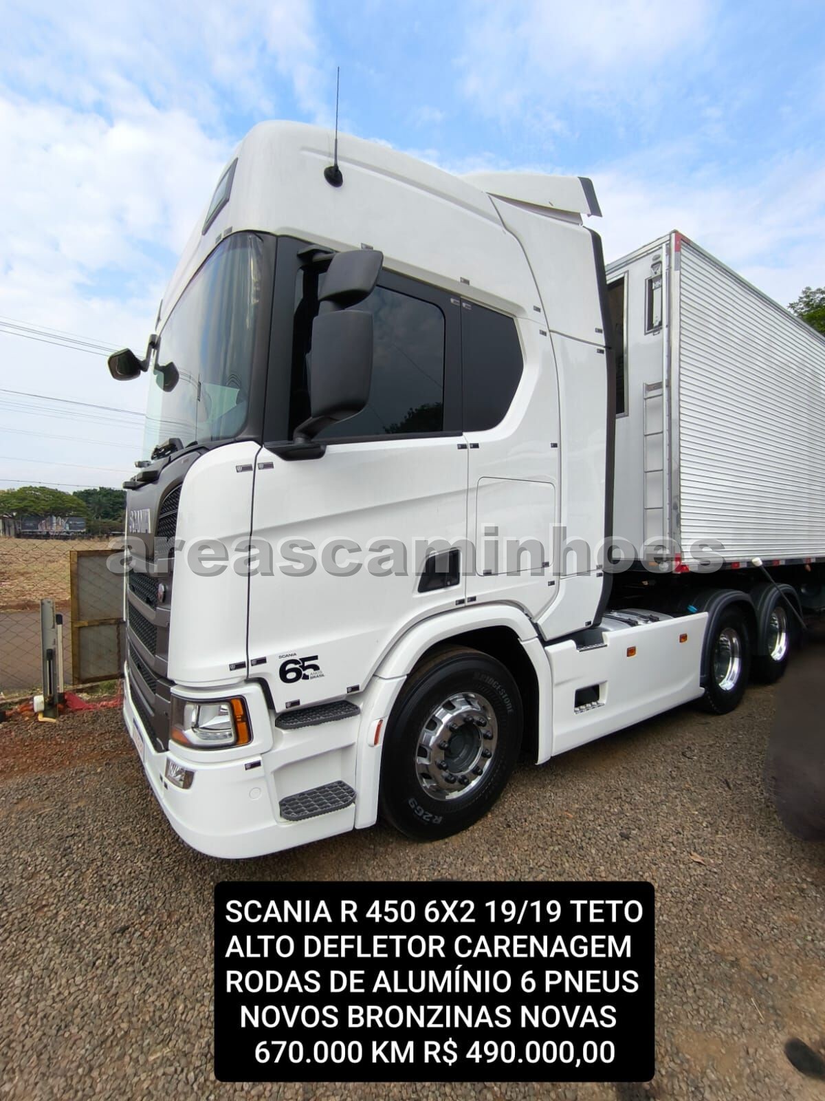 SCANIA R 450 6X2 TETO ALTO