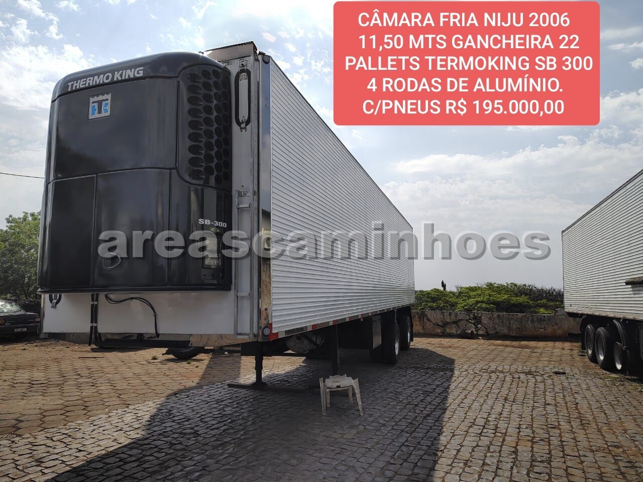 CÂMARA FRIA NIJU 22 PALLETS GANCHEIRA