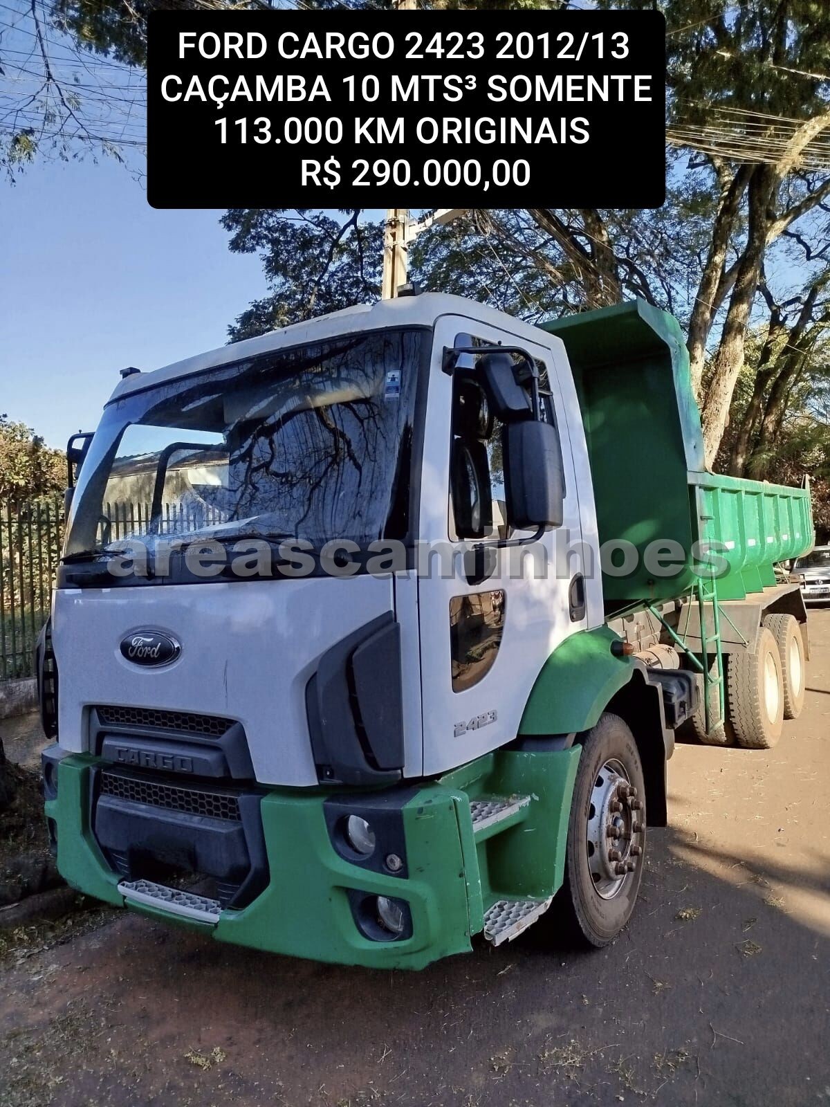 FORD CARGO 2423 6X2 BASCULANTE